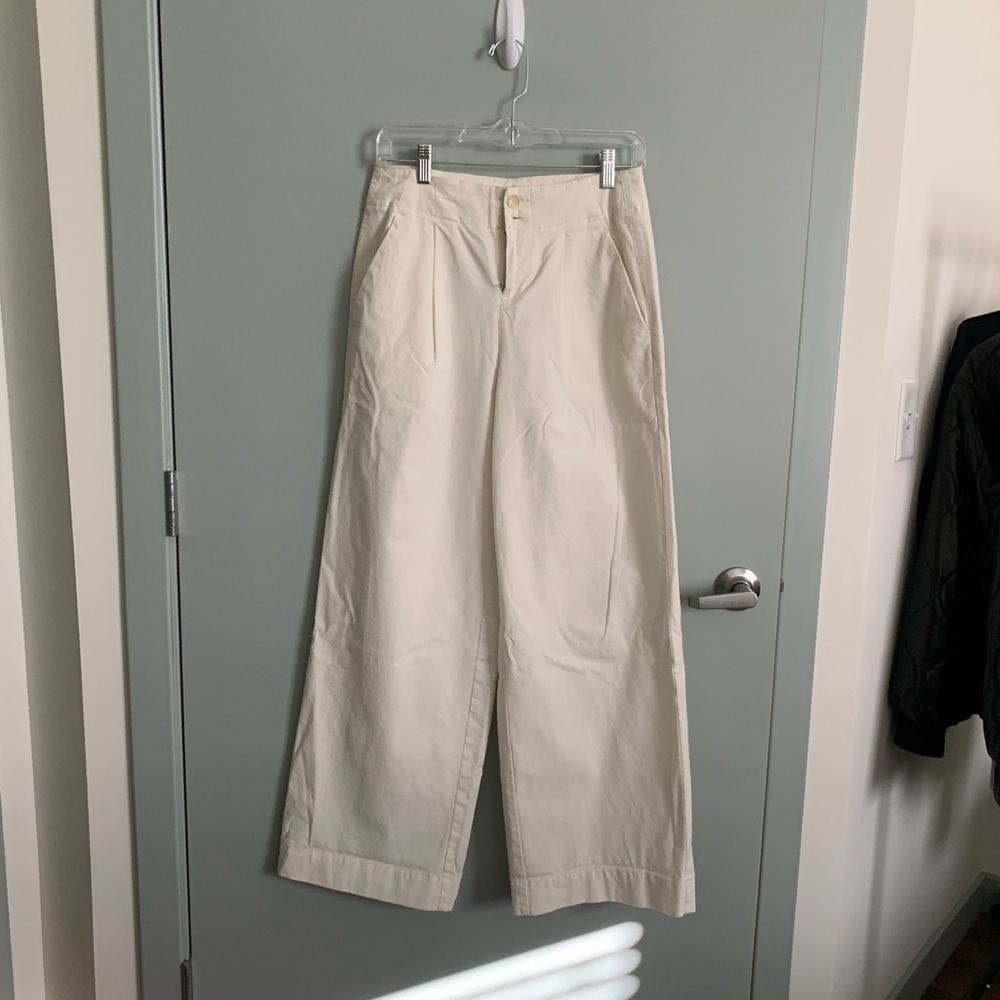 Women's High-Rise Pleat Front Wide Leg Trousers - A New Day